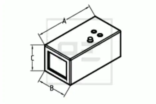 Топливный бак 019.007-00A PE