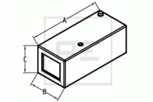 Топливный бак 019.014-00A PE