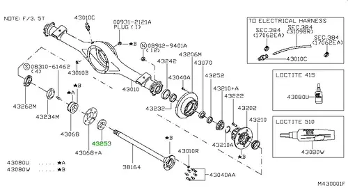 САЛЬНИК 43253MA40A NISSAN