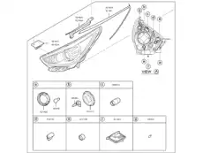 Фонарь габаритный KIA 92101G5040