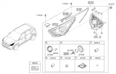 Фонарь габаритный KIA 92102G5040