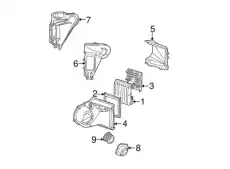 CASE,A/C EVPR(OUTLET) 52468396 GMC