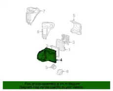 CASE,A/C EVPR(INLET)(INCLS 22) 52478146 GMC