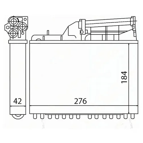 Радиатор печки SAT ST-87-0029