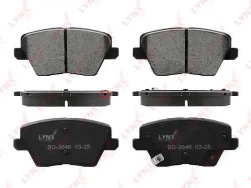 Тормозные колодки дисковые LYNXAUTO BD-3646