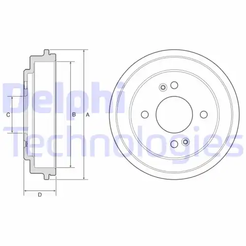 Тормозной барабан DELPHI BF612