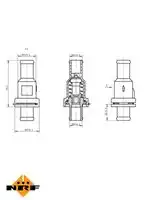 Термостат системы охлаждения NRF 725166