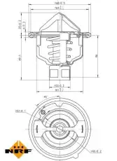 Термостат системы охлаждения NRF 725142
