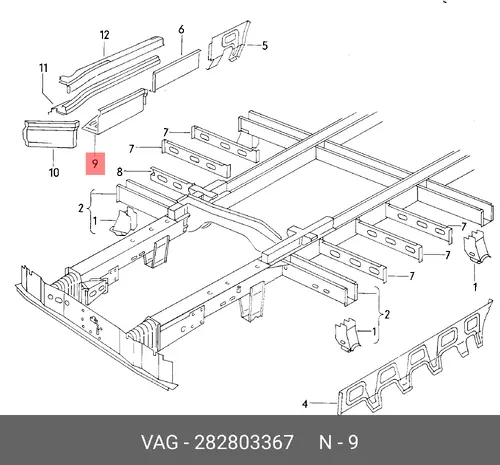 Подножка 282803367 VAG