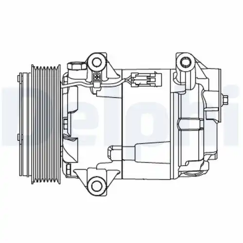 Компрессор, кондиционер CS20430-12B1 DELPHI