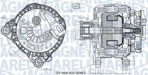 Генератор MAGNETI MARELLI 063731576710