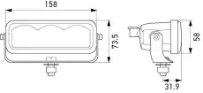 HELLA Fernscheinwerfer 1FE358154011
