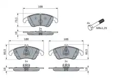 Тормозные колодки дисковые BOSCH 0 986 494 263