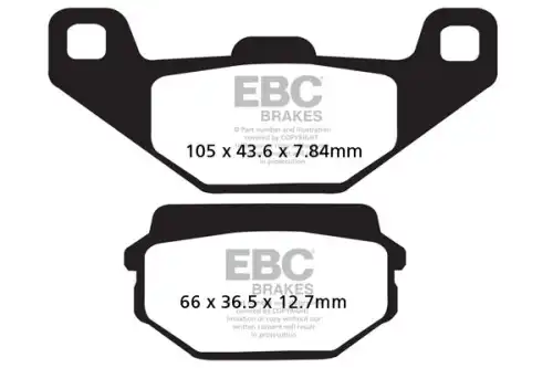 Тормозные колодки дисковые EBC FA297