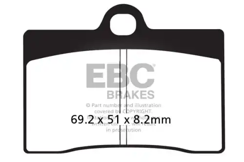 Тормозные колодки дисковые EBC FA095HH