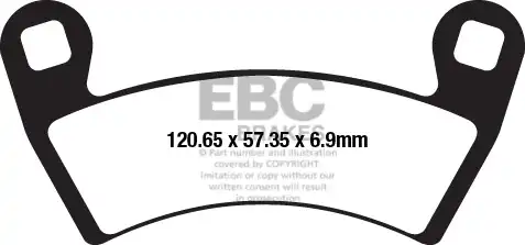 Тормозные колодки дисковые EBC FA656TT