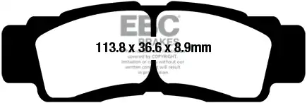 Тормозные колодки дисковые EBC FA676TT