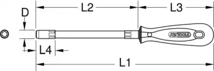 Отвертка 9111126 KS TOOLS