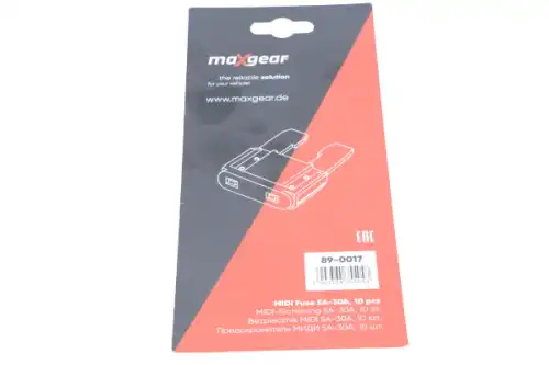 Предохранитель 890017 MAXGEAR