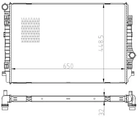Радиатор кондиционера (конденсатор) NRF 550081