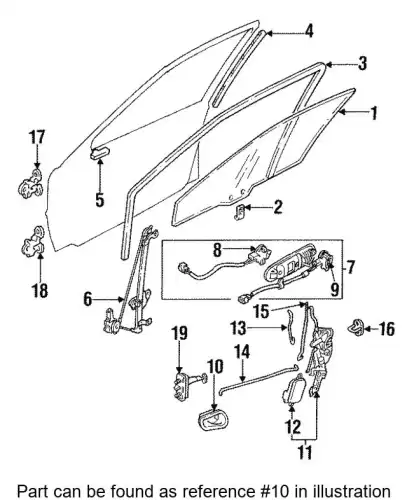 Ручка двери MITSUBISHI MB578695