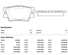 Тормозные колодки дисковые NIBK PN1522