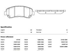 Тормозные колодки дисковые передняя ось NIBK PN2801