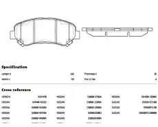 Тормозные колодки дисковые передняя ось NIBK PN2801