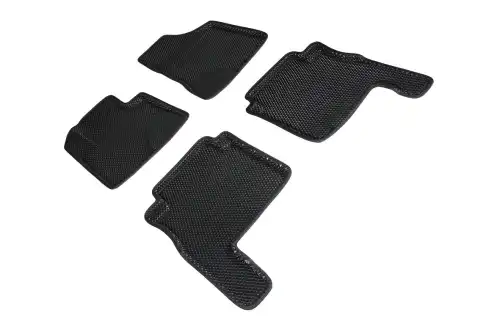 Коврики в салон SEINTEX 95287 Hyundai Santa Fe 2010-2012 4 шт., черный