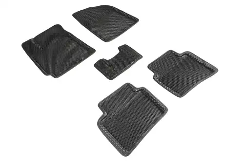Коврики в салон SEINTEX 95183 Hyundai Solaris 2010-2017 5 шт., черный