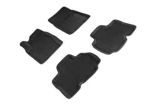 Коврики в салон SEINTEX 95487 SsangYong Kyron 2005-2015 4 шт., черный