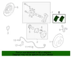 Тормозные колодки дисковые MITSUBISHI MZ 690166