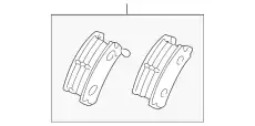 Тормозные колодки дисковые MITSUBISHI MZ 690166