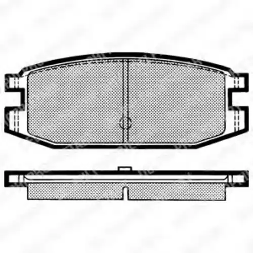 Тормозные колодки дисковые задняя ось DELPHI LP641