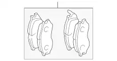 Тормозные колодки дисковые MITSUBISHI MR389537