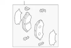 Тормозные колодки дисковые MAZDA GCYD3323ZE