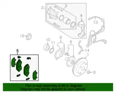 Тормозные колодки дисковые MAZDA GCYD3323ZE