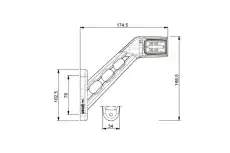 marker lamp led !LED 24V 098 241 455 MONARK