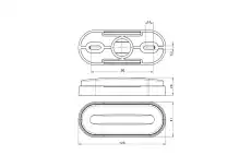 side marker lamp led !LED 12/36V 0.5M 098 221 950 MONARK