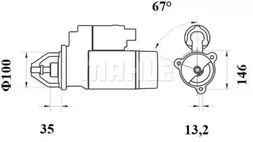 Стартер KNECHT MS650