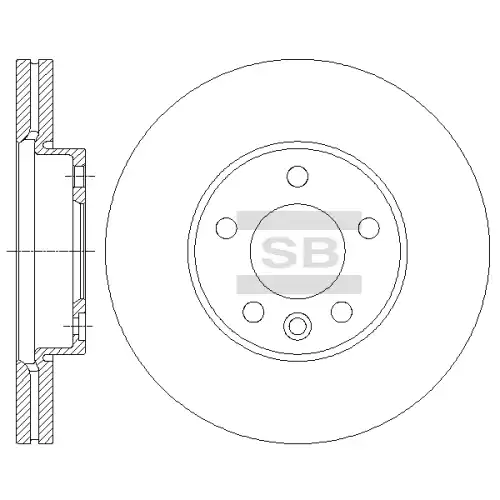 Тормозной диск SANGSIN SD5703