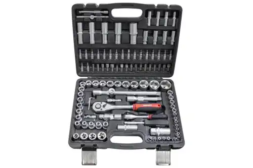 BM410825 Набор инструмента 108пр. 1/2'',1/4''(6гр.)(4-32мм) BAUM