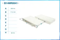 Салонный фильтр CWORKS B14MR0041