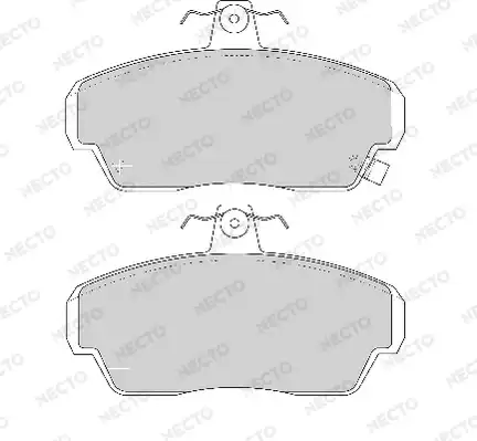 колодки дисковые торм. перед. Rov FD6536A NECTO