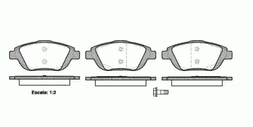 Тормозные колодки дисковые WOKING P12923.00