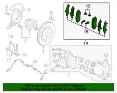 Тормозные колодки дисковые MAZDA TKY83328ZB
