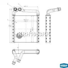 Радиатор печки KRAUF KRH1083RR