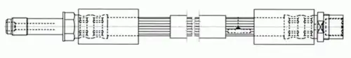 шланг тормозной перед. VW 512531 CEF