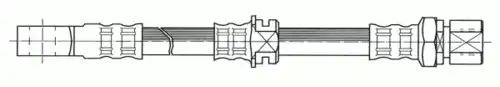 шланг тормозной перед. Opel 511036 CEF