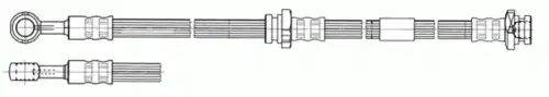 шланг тормозной задн. прав. Niss 512556 CEF